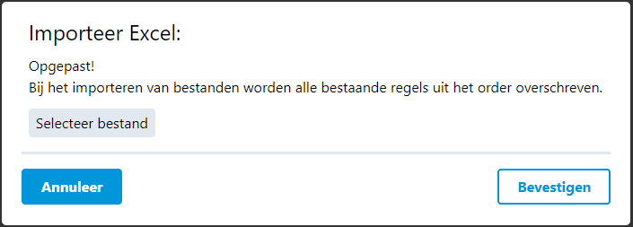 Current order - navigation