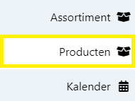 Products - navigation